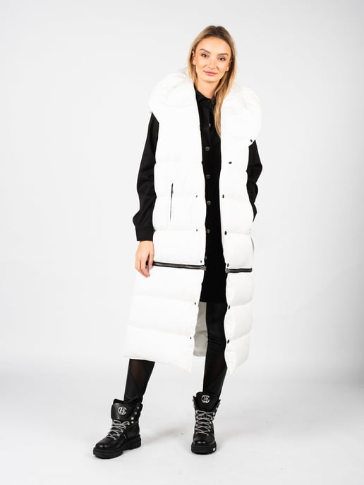 La Haine Inside Us Chaleco Unisex-LM068 Mujer Blanco - Image 3