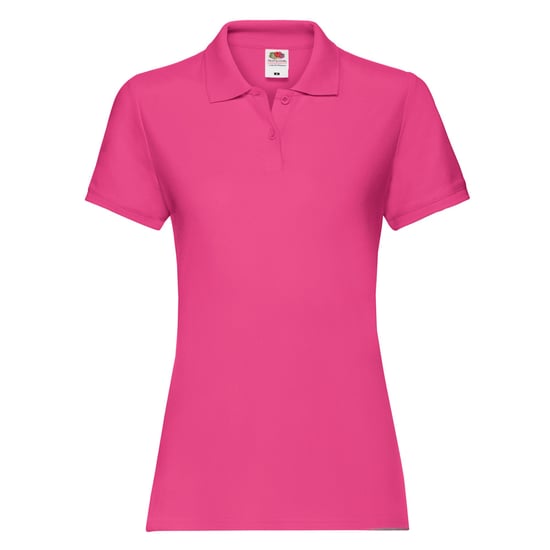 Fruit of the Loom Womens/Ladies Premium Polo Shirt (Fuchsia) - Image 2