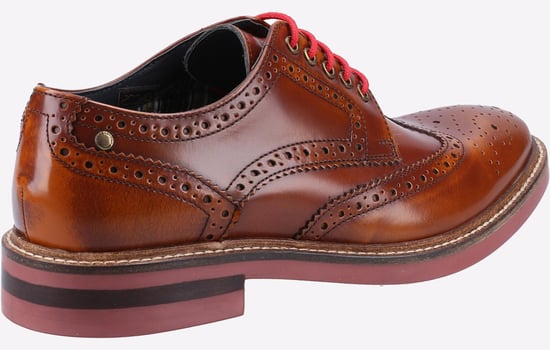 Base London Woburn Hi-Shine Brogue Leather Mens - Image 3