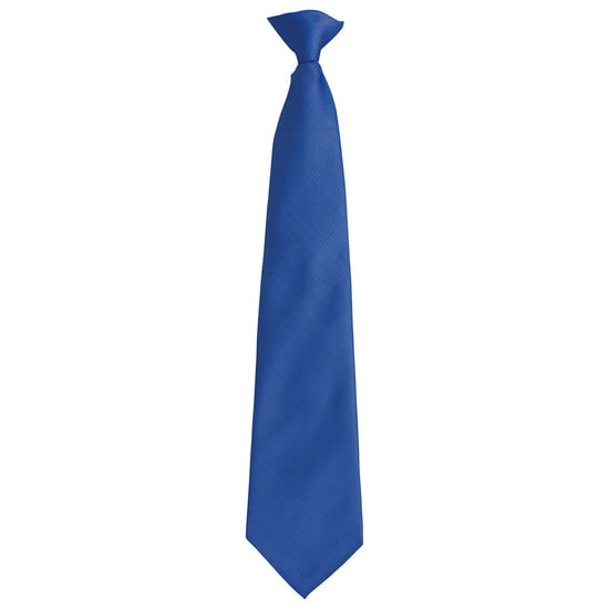 Premier Unisex Adult Colours Fashion Plain Clip-On Tie (Royal Blue)