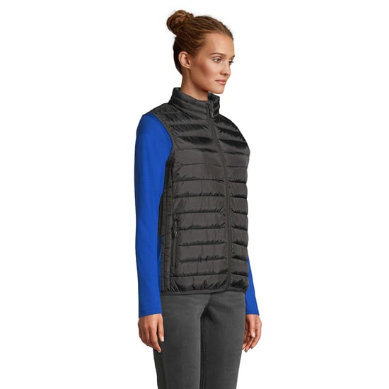 SOLS Womens/Ladies Stream Gilet (Black) - Image 3