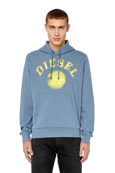 Diesel Sudadera Ginn Hood del hombre azul - Image 2