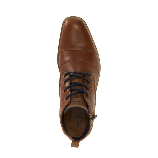 Dune Mens Captains - Double Toe Cap Detail Leather Boots - Image 4