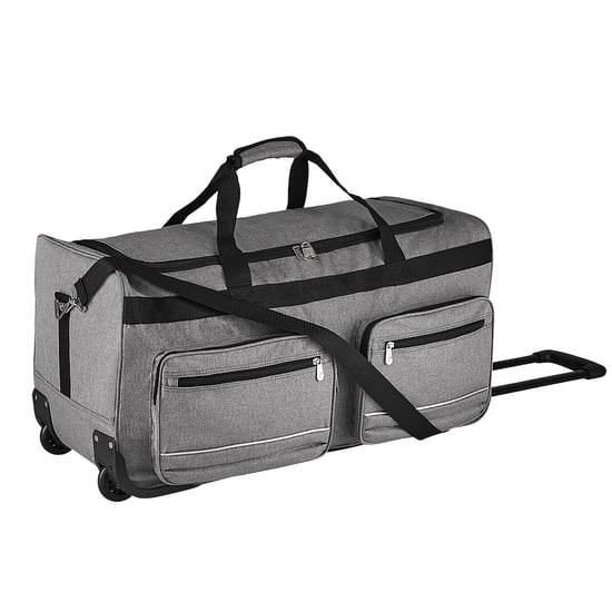 SOLS Voyager Rolling Travel Holdall Bag (Graphite) - Image 1