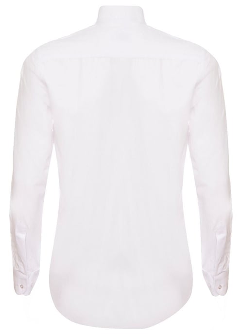 Mens Peaky Blinders Removable Collar Nehru White Collarless Shirt