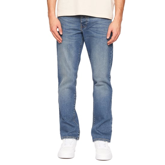 Crosshatch Mens Princed Denim Jeans (Stone Wash) - Image 1