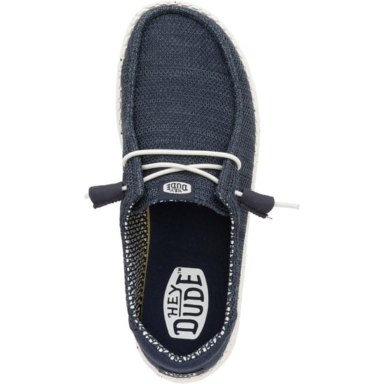 HEYDUDE Wendy Stretch Mesh Polyester Women's Navy Loafers - Image 4
