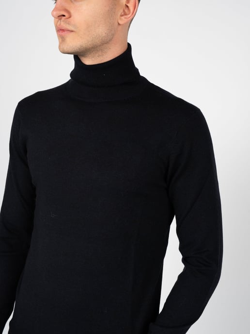 Xagon Man Suéter Turtleneck del hombre azul oscuro - Image 6