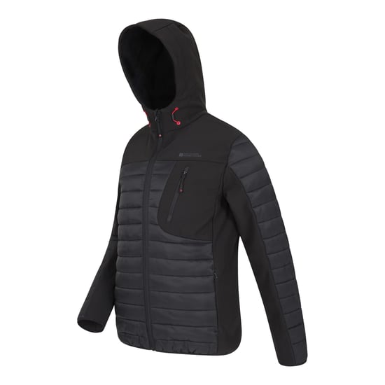 Mountain Warehouse Mens Turbine II Padded Soft Shell Jacket (Black) - Image 3