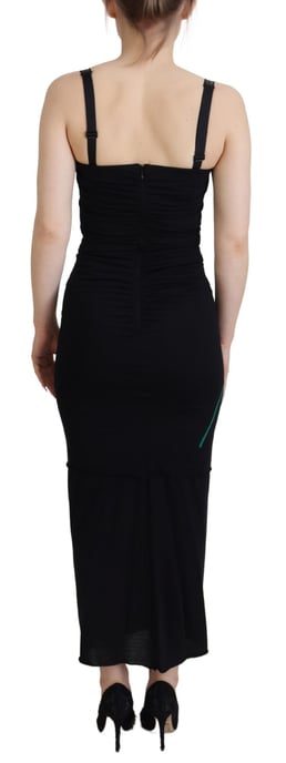 Falda Midi de Mujer L'Autre Chose en Jacquard Blanco con Tejido Liso y Elasticidad - Image 3