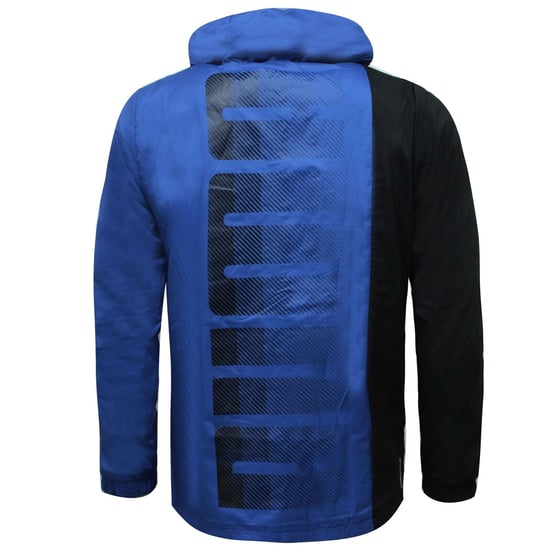Puma Mens Collective Woven Jacket Hooded Windbreaker Blue Black 518384 02