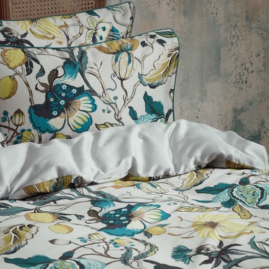 EW by Edinburgh Weavers Morton Floral Premium Cotton Sateen Duvet Cover Set