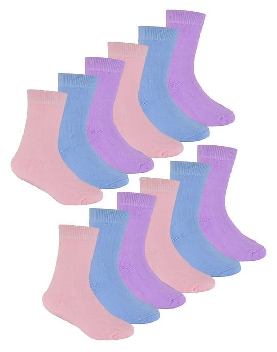 Sock Snob - Paquete múltiple de 12 pares de calcetines térmicos para niños - Pastel - Image 1