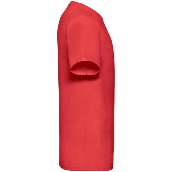 Fruit of the Loom Mens Value V Neck T-Shirt (Red) - Image 3