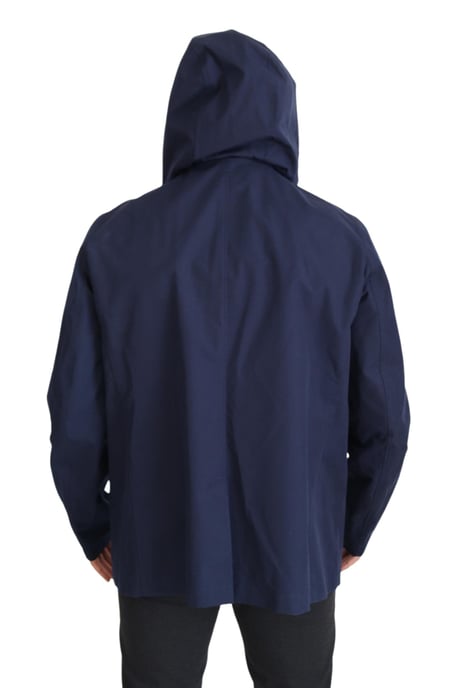 Abrigo azul con capucha y doble botonadura de Dolce & Gabbana para hombre - Image 3