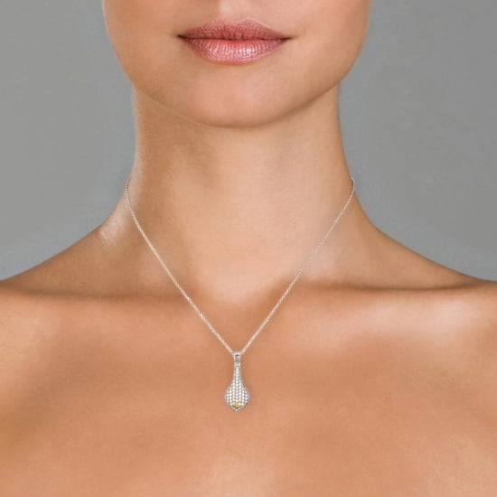 Orphelia Women's 925 Sterling Silver Chain with Pendant - Silver/Gold ZH-4880 - Image 4