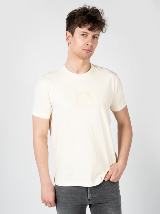 Iceberg T-Shirt C-Neck del hombre beige - Image 3