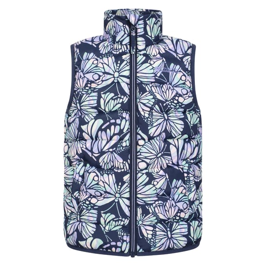 Mountain Warehouse Childrens/Kids Rocko Butterfly Padded Gilet (Purple) - Image 1