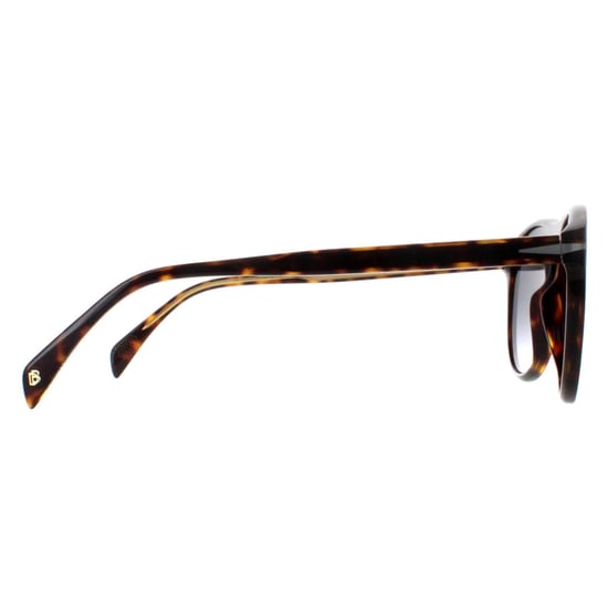 David Beckham Round Mens Dark Tortoise Grey Gradient DB1008/S