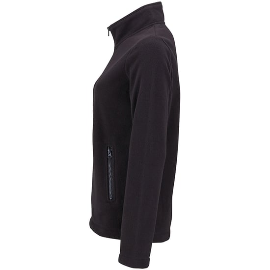SOLS Womens/Ladies Norman Fleece Jacket (Black) - Image 3