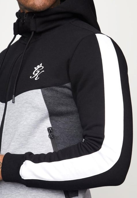 Gym King Koen Sudadera con cremallera para hombre Negro/Gris - Image 6