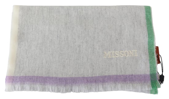 Bufanda Unisex en Cashmere 100% Beige de Missoni para Hombre - Image 4