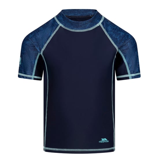 Trespass Childrens/Kids Calder Rash Guard (Navy) - Image 1