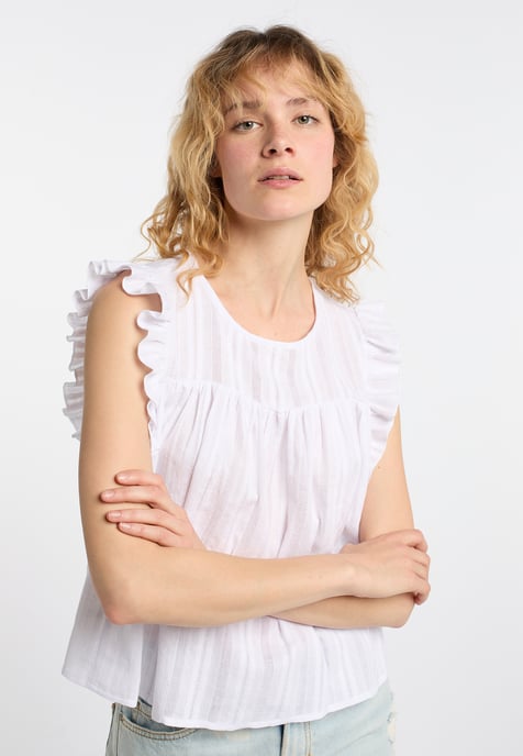 Dreimaster Blouse women white - Image 5