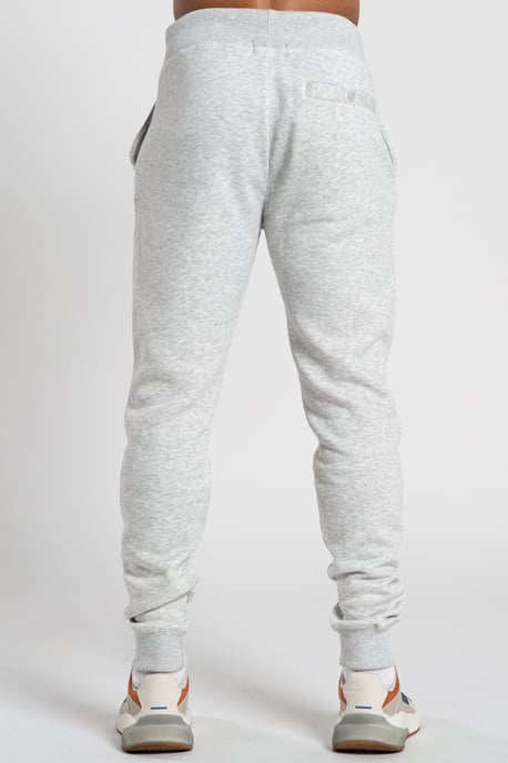 Light Grey Cotton Blend Joggers - Image 2