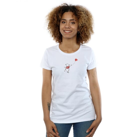 Disney Womens/Ladies Winnie The Pooh Balloon Cotton T-Shirt (White)