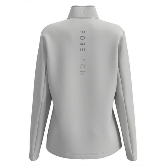 Forelson Womens/Ladies Broadway Quarter Zip Golf Base Layer Top (Grey) - Image 2