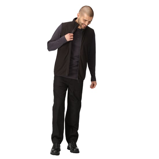 Regatta Mens Navigate Fleece Gilet (Black/Seal Grey) - Image 5