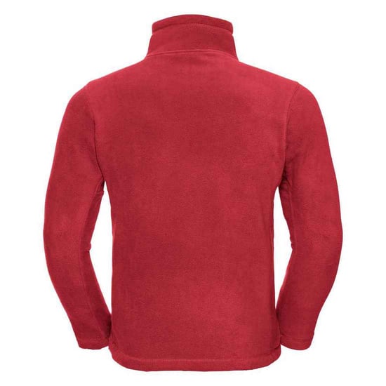 Russell Mens Quarter Zip Outdoor Fleece Top (Classic Red) - Image 2
