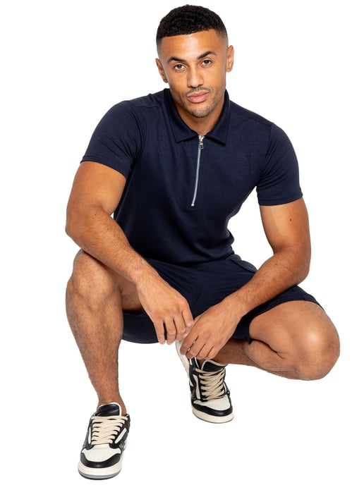 Conjunto de chándal Enzo Polo para hombre - Azul marino - Image 6
