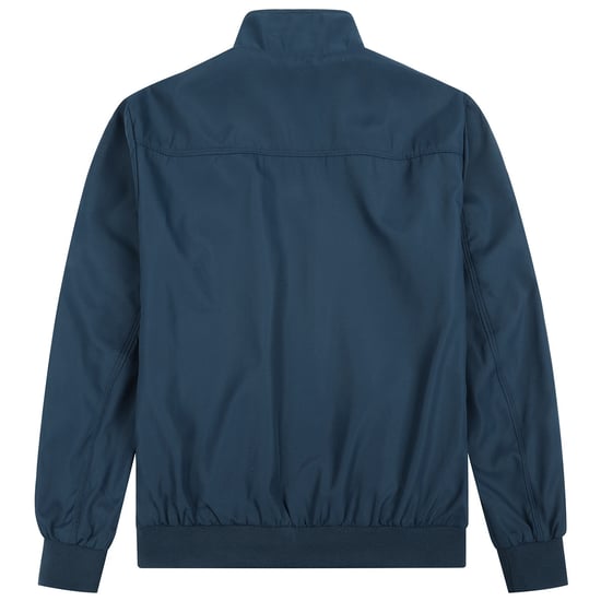 Men's Bomber Jacket with Stand-Up Collar, Transitional Jacket for Autumn, Casual Sports Jacket Dark Blue - Image 2