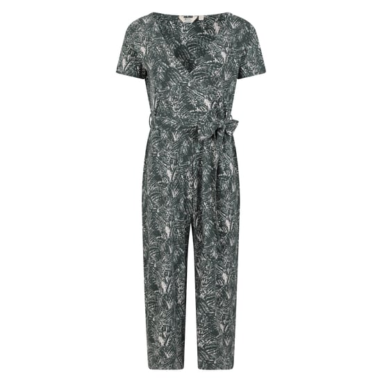 Mountain Warehouse Womens/Ladies Santorini Floral Wrap Jumpsuit (Khaki Green)