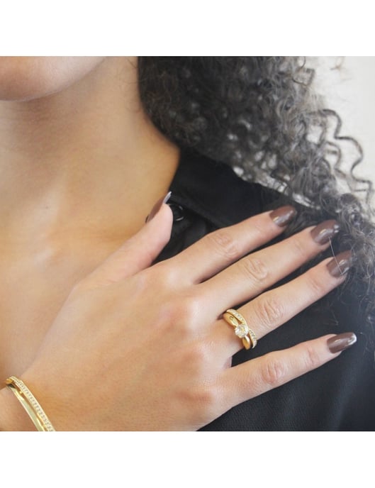 Anillo Prestige - Oro y Cristal - Image 2