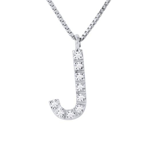 DIADEMA - Necklace with Diamonds - J - White Gold