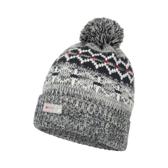 Mountain Warehouse Mens Fair Isle Thinsulate Beanie (Navy) - Image 4
