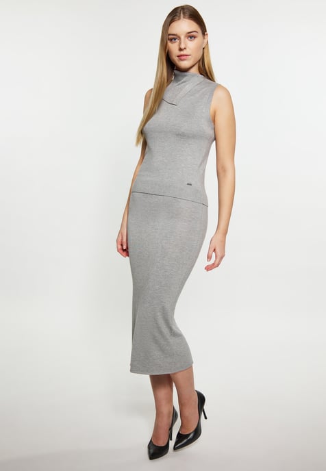 Dreimaster Skirt women light grey melange - Image 2