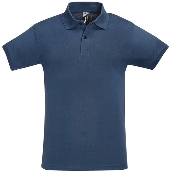 SOLS Mens Perfect Pique Short Sleeve Polo Shirt (Denim) - Image 1