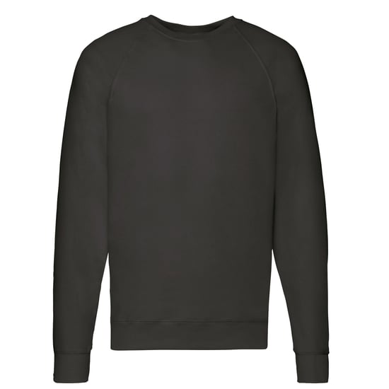 Fruit of the Loom Unisex Adult Lightweight Raglan Sweatshirt (Black) - Image 1