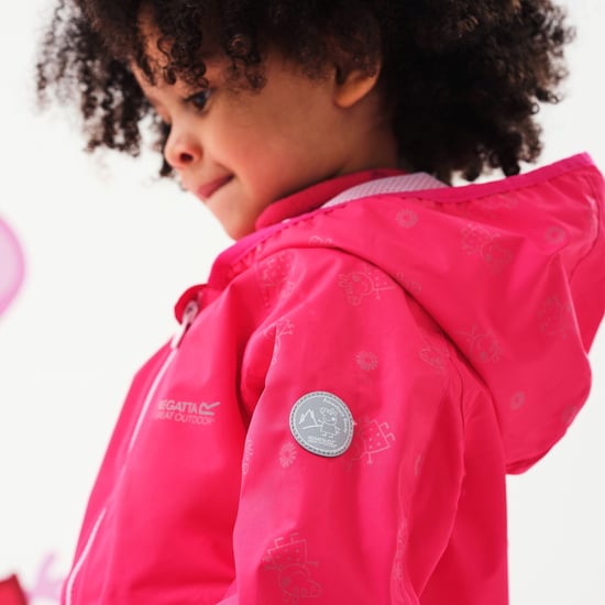 Regatta Childrens/Kids Waterproof Jacket (Bright Blush) - Image 4