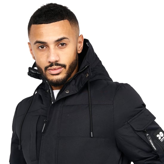 Crosshatch Mens Milwaka Jacket (Black) - Image 3