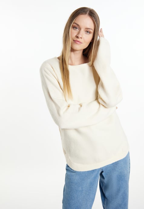 Dreimaster Knitted pullover women off-white - Image 3