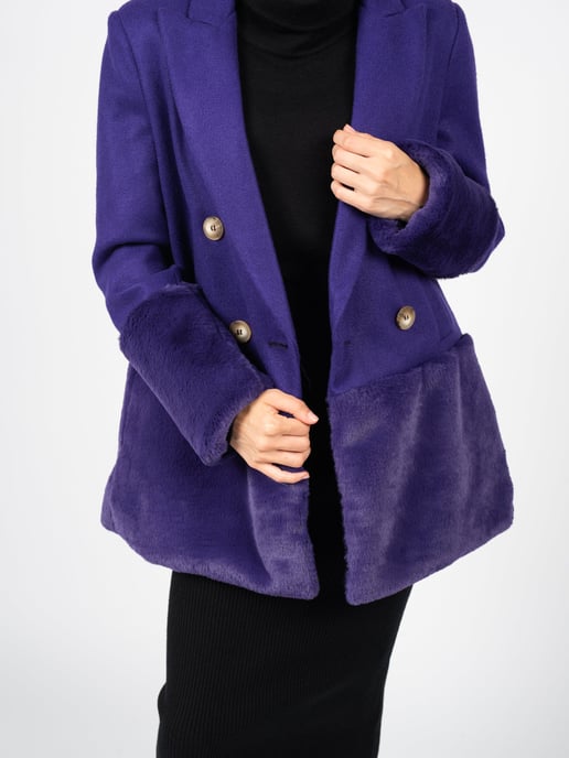 Silvian Heach Abrigo Nichiren de mujer Violeta - Image 5