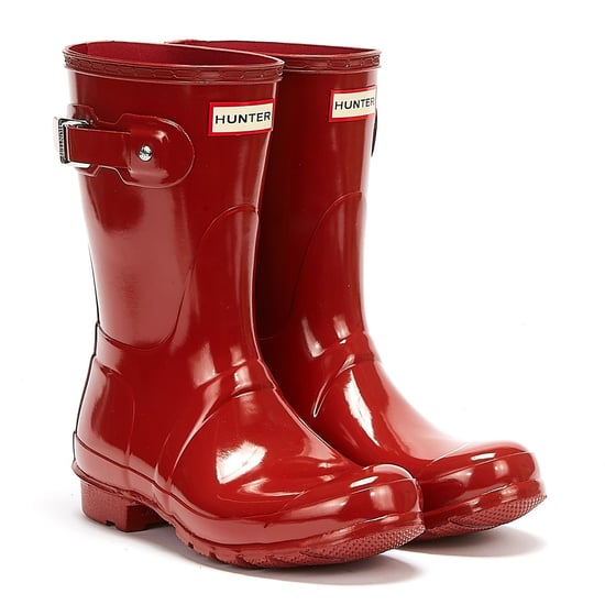 Hunter Original Gloss Short Womens Military Red Wellies - Image 1