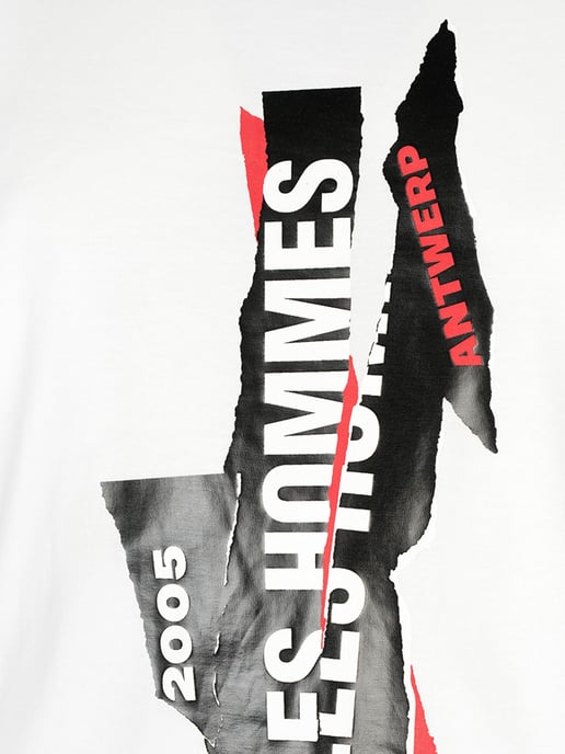 Les Hommes T-shirt Logo Men's White