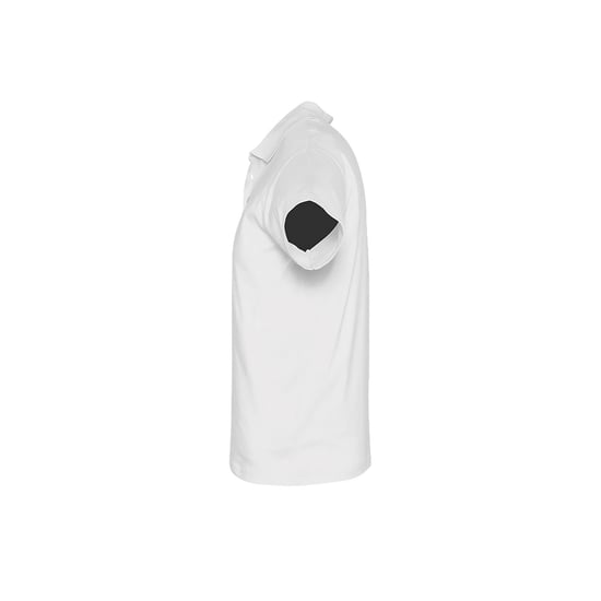 SOLS Mens Prescott Jersey Short Sleeve Polo Shirt (White) - Image 3