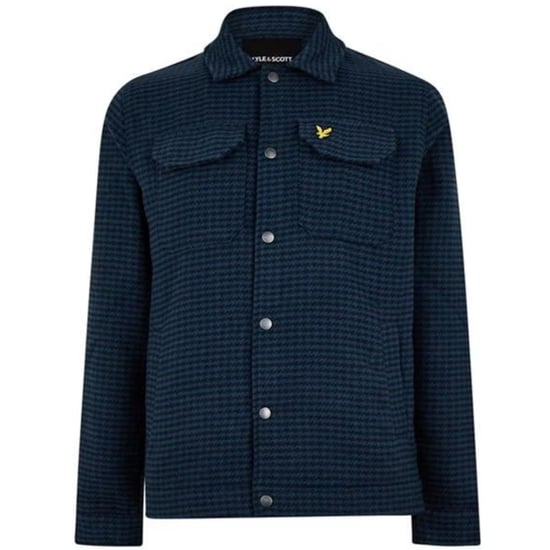 Chaqueta azul fangosa texturizada de Lyle & Scott - Image 1